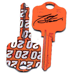 KeysRCool - Buy Tony Stewart 20 Classic NASCAR House Keys KW1 & SC1