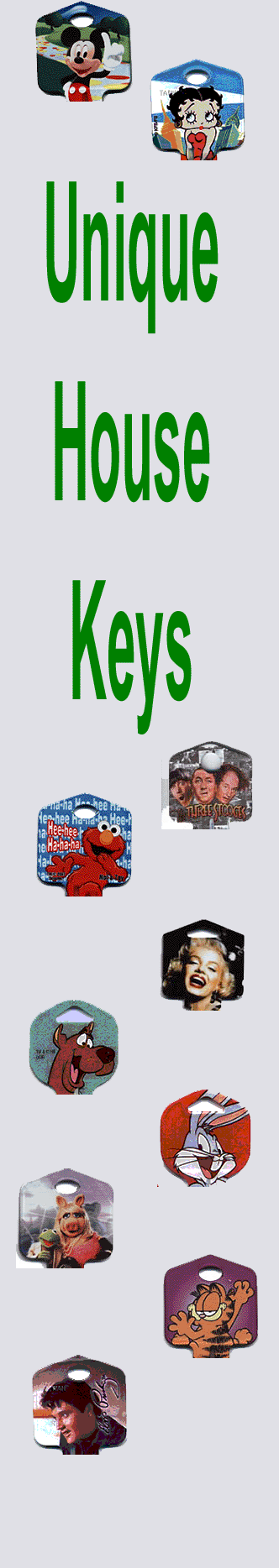 Unique House Keys