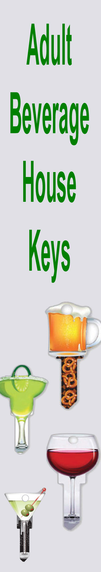 Adult Beverage House Keys