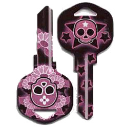 KeysRCool - Bling: Pink Skull key