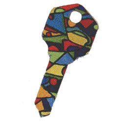 KeysRCool - Buy Colored Glass Happy House Keys KW1 & SC1