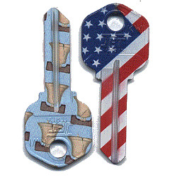 Liberty Bell United States of America (USA) House Keys KW1 & SC1