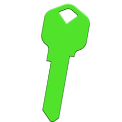 KeysRCool - Buy Neon Green Happy House Keys KW1 & SC1