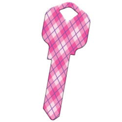 KeysRCool - Buy Pink Plaid Happy House Keys KW1 & SC1