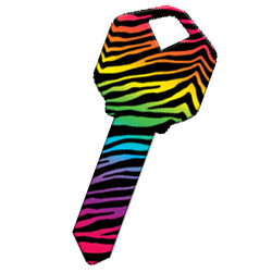 KeysRCool - Zebra: Rainbow key