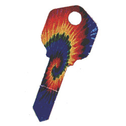 KeysRCool - Buy tie dye Psychedelic House Keys KW1 & SC1