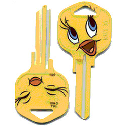 KeysRCool - Buy Tweety Bird: Yellow Looney Tunes  House Keys KW & SC1