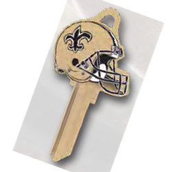KeysRCool - Buy New Orleans Saints (Helmet) NFL House Keys KW1 & SC1