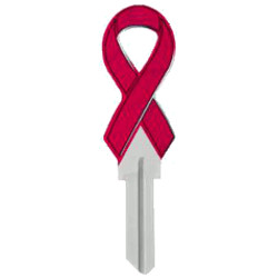 KeysRCool - Buy AIDS Awareness Ribbon House Key KW & SC1