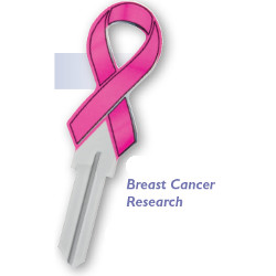 KeysRCool - Buy Breast Cancer Research Ribbon House Key KW & SC1