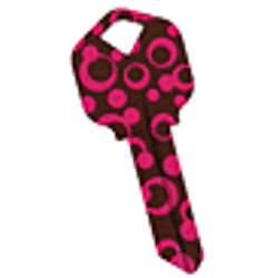 KeysRCool - Buy pink_polka_dot WacKey House Keys KW1 & SC1