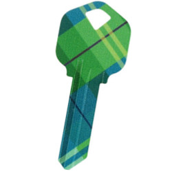 KeysRCool - Psychedelic: Plaid Green key