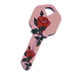Roses Flower House Keys KW1 & SC1