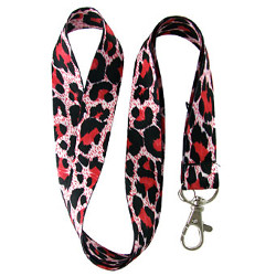 KeysRCool - Buy Fashion - Leopard Black & Red Lanyards