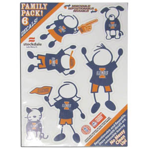KeysRCool - Buy Illinois Fighting Illini NCAA Figure Decals