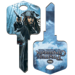Captain Jack Collectable Key Disney Pirates of the Carribean House Key Blank 