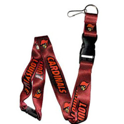 Louisville Cardinals Pink Lanyard | by College Fabric Store